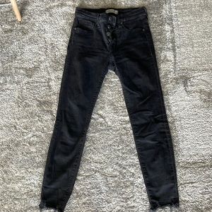 High rise skinny jeans